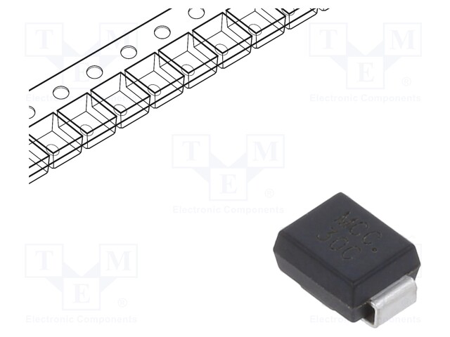 Diode: TVS; 30V; 14.7A; bidirectional; ±5%; DO214AA; 600W; reel,tape