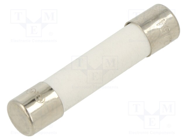 Fuse: fuse; 3.15A; 250VAC; ceramic; 6.3x32mm; brass; nickel plated