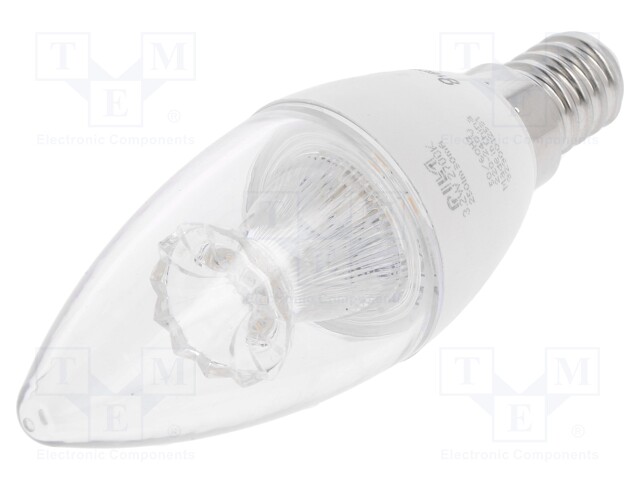 LED lamp; warm white; E14; 230VAC; 250lm; 3.2W; 2700K; CRImin: 80