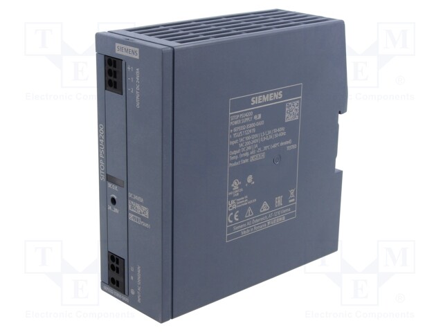 Power supply: switched-mode; for DIN rail; 72W; 24VDC; 3A; IP20