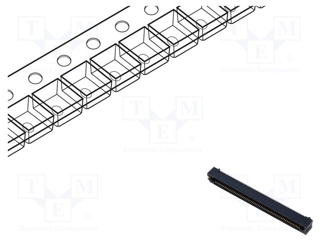 Connector: PCB to PCB; female; PIN: 120; 0.8mm; ERF8; gold-plated