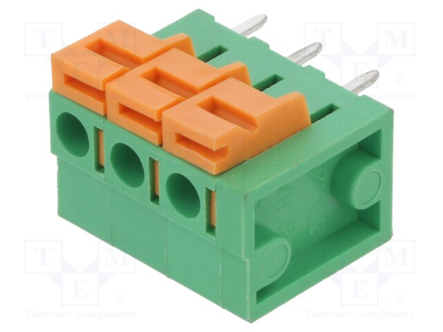 Connector: PCB terminal block; Plating: tinned; THT,spring clamp