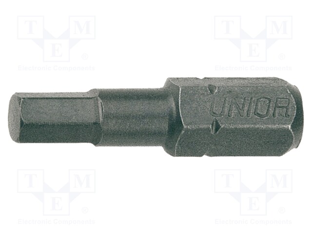 Screwdriver bit; hex key; HEX 2,5mm; Overall len: 25mm; 3pcs.