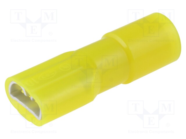 Terminal: flat; 6.3mm; 0.8mm; female; 5.5mm2; crimped; for cable