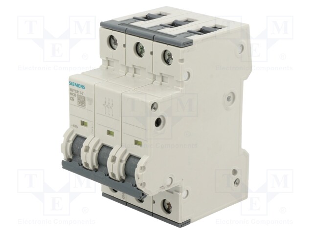 Circuit Breaker, MCB, 5SY6, 3P, 6 kA, 400 V, 5 A