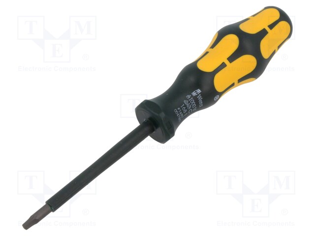 Screwdriver; insulated; square; #1; Blade length: 80mm; 1kVAC