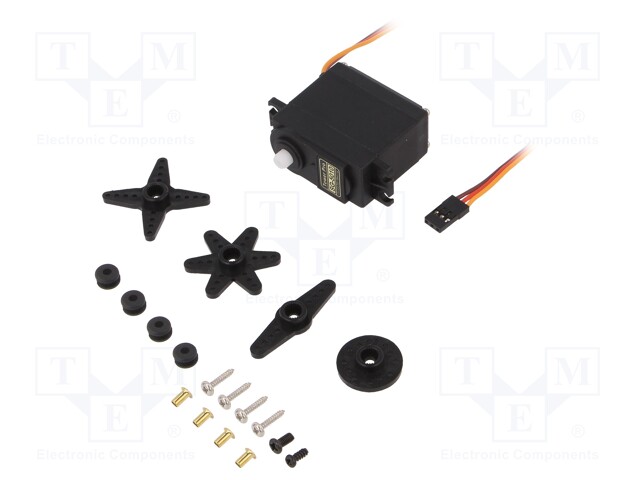 Motor: servo; 4.8÷6VDC; standard; analogue; 39g; 40.6x20.8x38mm