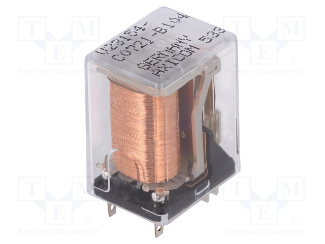 Relay: electromagnetic; DPDT; Ucoil: 24VDC; 2A; miniature; 890Ω