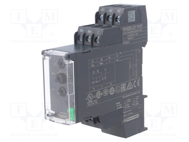 Module: level monitoring relay; conductive fluid level; DIN