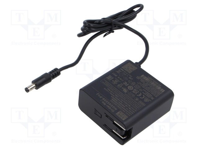 Power supply: switched-mode; plug; 9VDC; 5.96A; 53.6W; Out: 5,5/2,1