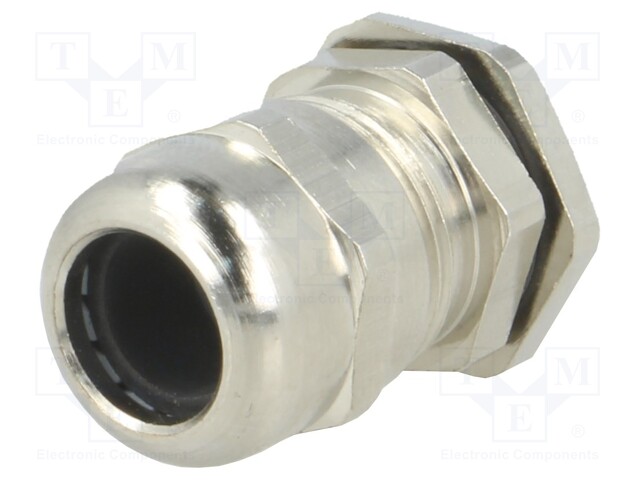 Cable gland; IP68; Mat: brass; Body plating: nickel