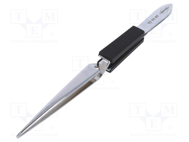 Tweezers; 160mm; Blades: straight; Blade tip shape: flat