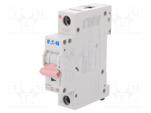 Circuit breaker; 230/400VAC; 250VDC; Inom: 2A; Poles: 1; DIN; 10kA