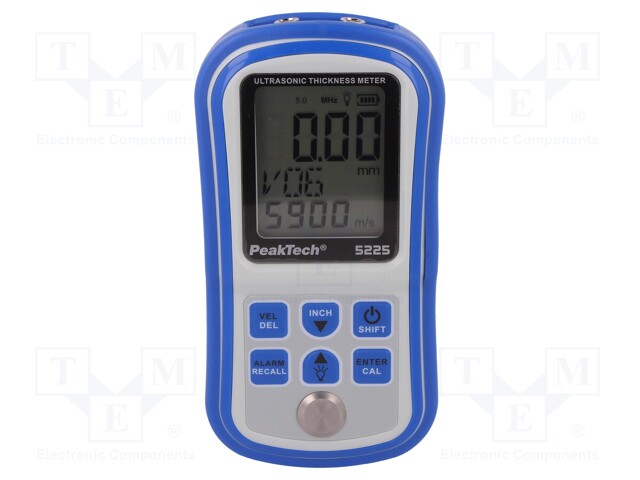 Tester: ultrasonic thickness meter; 1÷300mm; 1%; 80x145x30mm