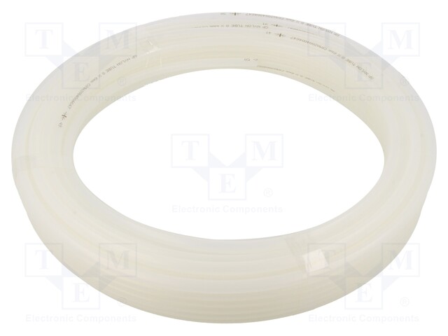 Pneumatic tubing; 17bar; L: 25m; polyamide 6; white