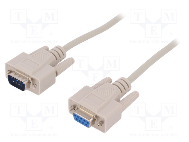 Cable; D-Sub 9pin socket,D-Sub 9pin plug; Len: 2m; Øcable: 5mm