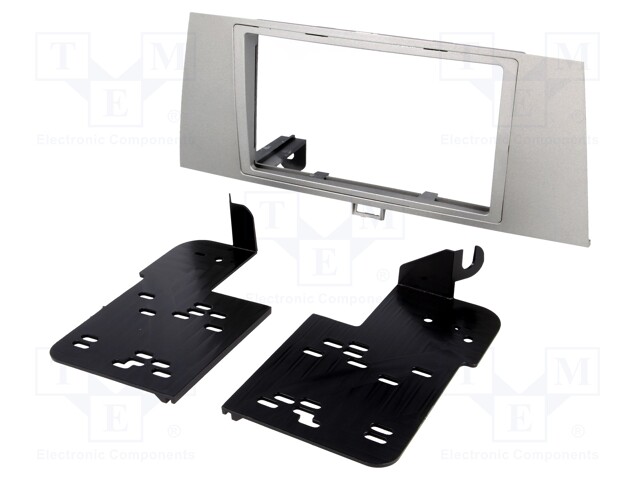 Radio mounting frame; Toyota; 2 DIN; silver