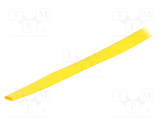 Heat shrink sleeve; thin walled; 3: 1; 9mm; L: 30m; yellow