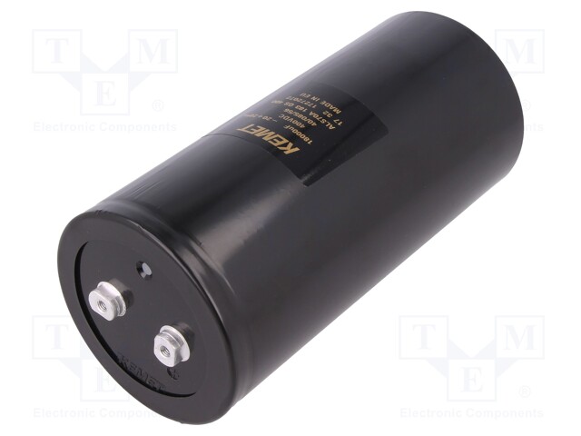 Capacitor: electrolytic; 18000uF; 400VDC; Leads: screw; ESR: 13mΩ