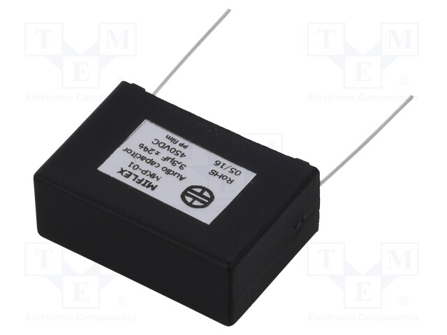 Capacitor: polypropylene; 3.3uF; 450VDC; 37.5mm; ±2%; -25÷85°C