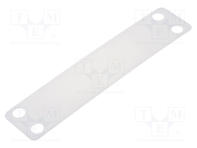 Label; polyamide; white; -40÷85°C; L: 19mm; UL94V-2; Label l: 19mm