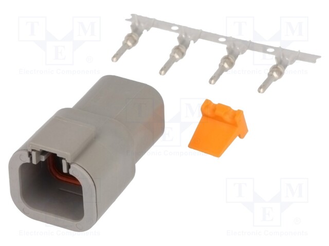 Connector: wire-wire; DTP; plug; male; Size: 12; 2÷4mm2; PIN: 4; IP68