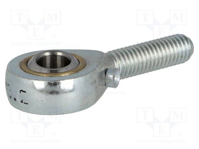 Ball joint; 8mm; Thread: M8; Mat: brass,steel; Pitch: 1,25