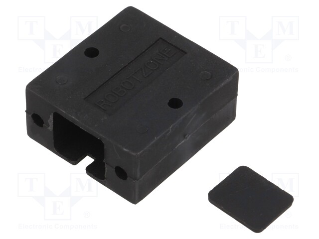 Bracket; black; Pcs: 1; Holder mat: plastic; Dim: 29x25x12.7mm