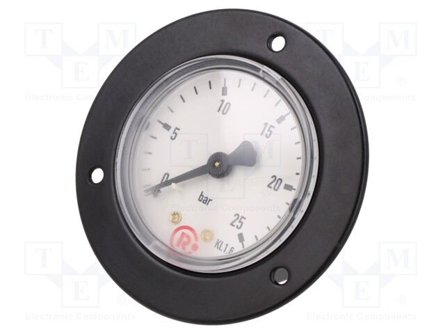 Manometer; 0÷25bar; 50mm; non-aggressive liquids,inert gases