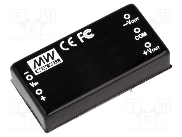 Converter: DC/DC; 15W; Uin: 18÷36V; Uout: 15VDC; Uout2: -15VDC; 2"x1"