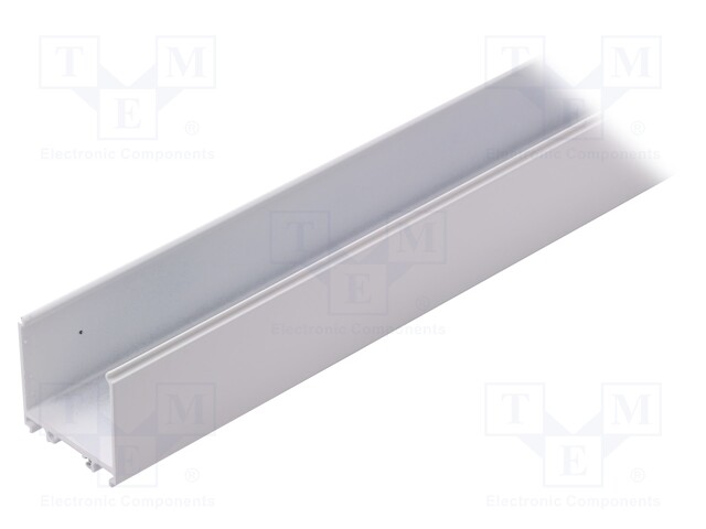 Profiles for LED modules; surface; white; L: 1m; aluminium