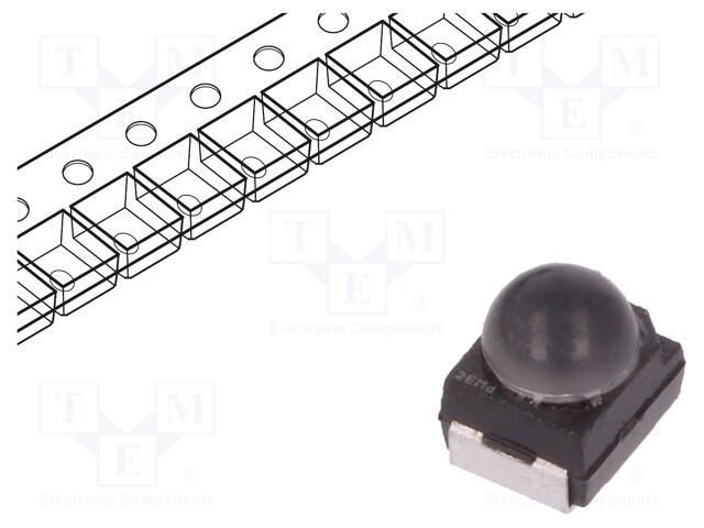 LED; SMD; 3528,PLCC2; yellow; 1600÷2520mlm; 1400÷2800mcd; 55°; 20mA