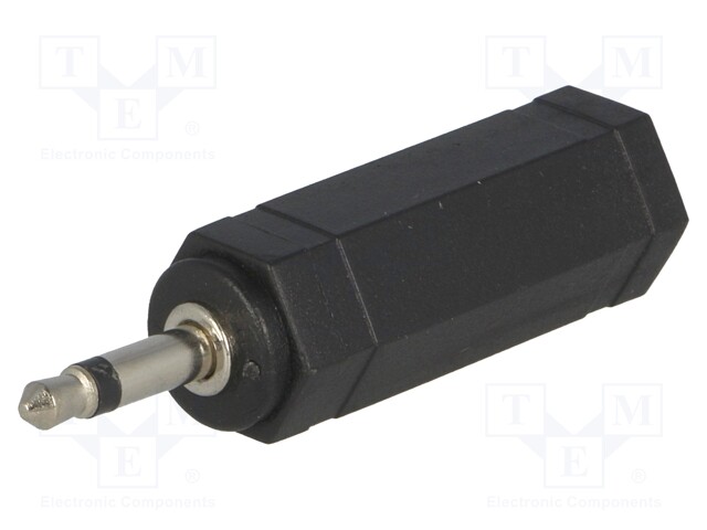 Adapter; Jack 3.5mm plug,Jack 6.35mm socket; mono