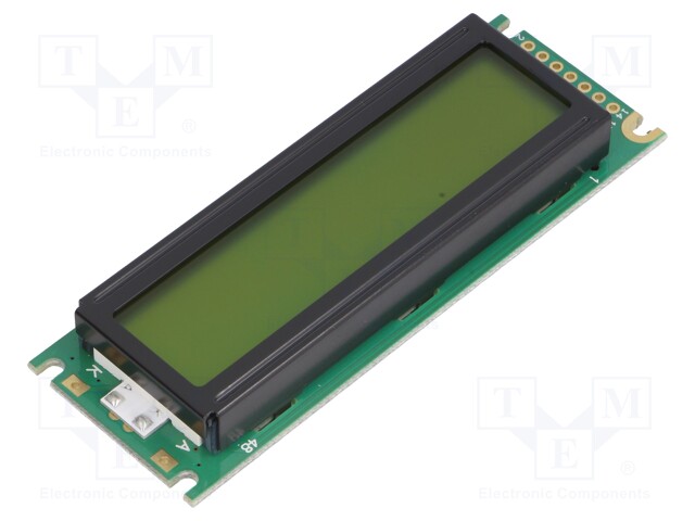 Display: LCD; alphanumeric; STN Positive; 16x2; 85x30x12.7mm; LED