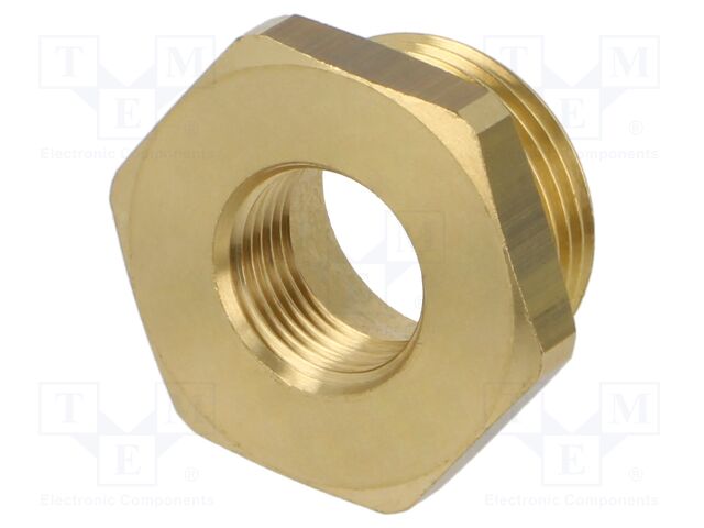 Brass; Mount.elem: thread adapter; Int.thread: G 3/8"