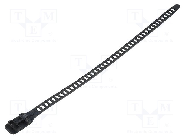 Cable tie; multi use; L: 340mm; W: 11mm; polyurethane; 123N; black