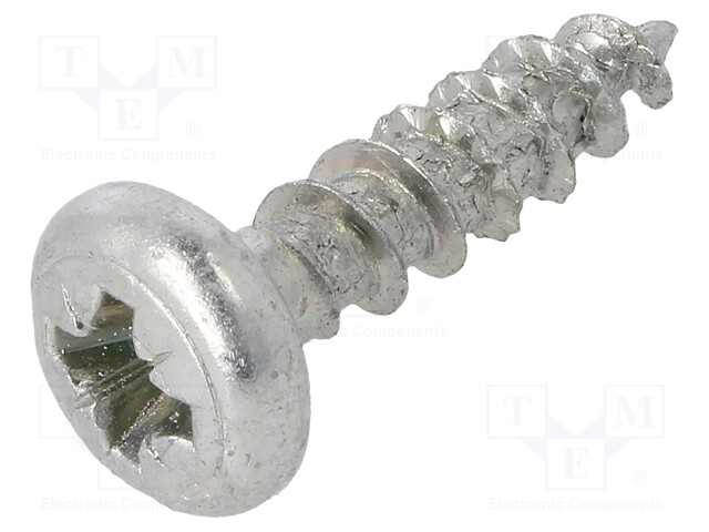 Screw; SPAX®; 4,5x16; Head: cheese head; Pozidriv; steel; zinc