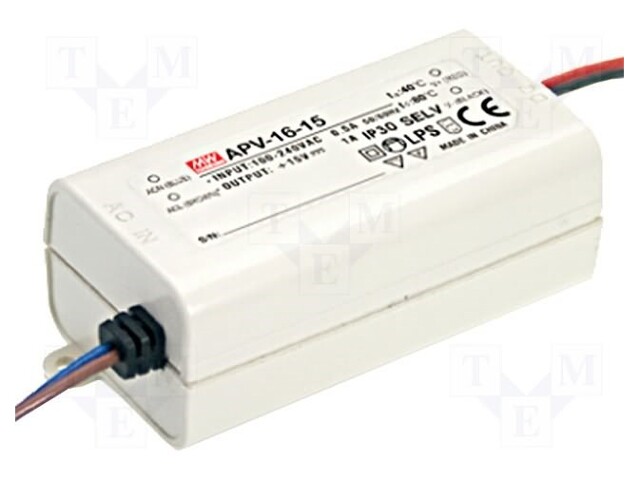 Power supply: switched-mode; LED; 16.08W; 24VDC; 0.67A; 90÷264VAC