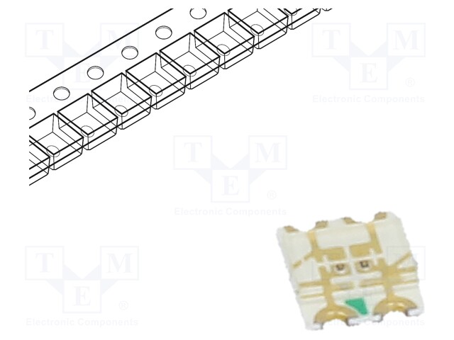 LED; SMD; 1206; yellow/yellow green; 3.2x2.7x0.7mm; 140°; 20mA