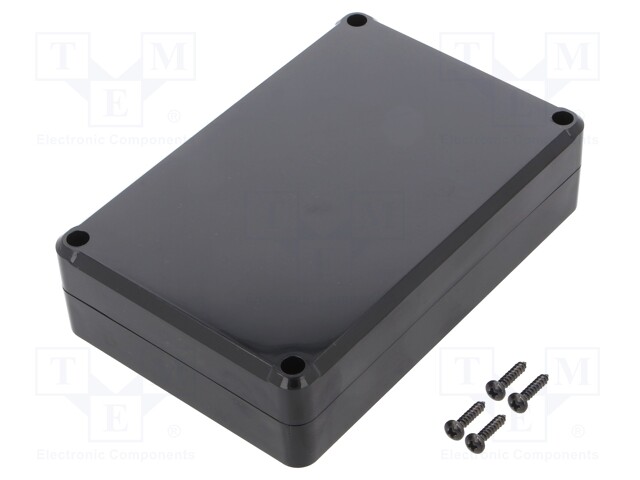 Enclosure: multipurpose; X: 80mm; Y: 120mm; Z: 31mm; ABS; black; IP55