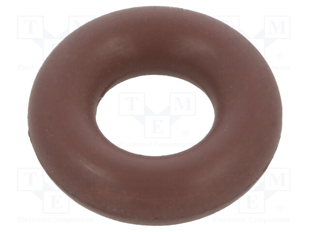 O-ring gasket; FPM; D: 3mm; Øint: 5mm; brown; -20÷200°C