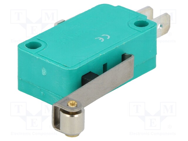 Microswitch SNAP ACTION; with lever (with roller); SPDT; Pos: 2