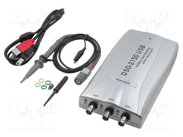 PC connected oscilloscope; Band: ≤60MHz; Channels: 2; 150Msps