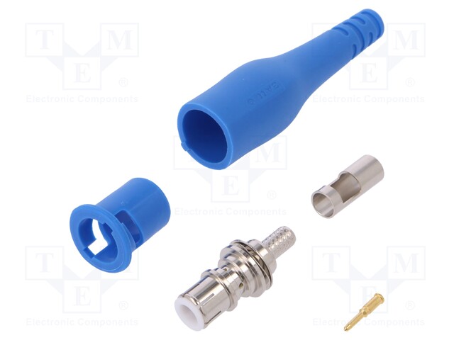 BNC; blue; 3A; 58mm; Mounting: soldered,crimped; 5÷40°C; 50Ω