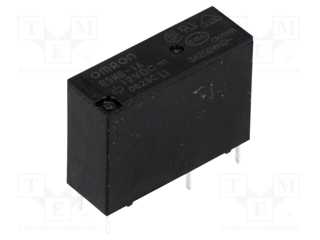 Relay: electromagnetic; SPST-NO; Ucoil: 12VDC; 3A/125VAC; 3A/30VDC