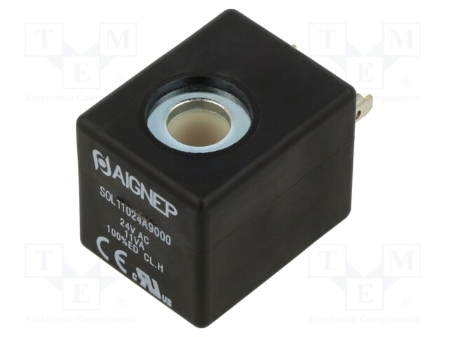 Coil for solenoid valve; IP65; 24VAC; 11VA