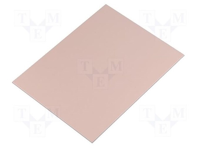 Laminate; aluminium; 1mm; L: 100mm; W: 75mm; Coating: copper