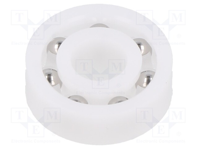 Bearing: ball; Øint: 10mm; Øout: 26mm; W: 8mm; Cage: polyamide