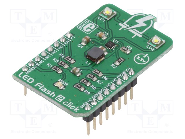 Click board; LED driver; GPIO,I2C; MIC2870; mikroBUS connector