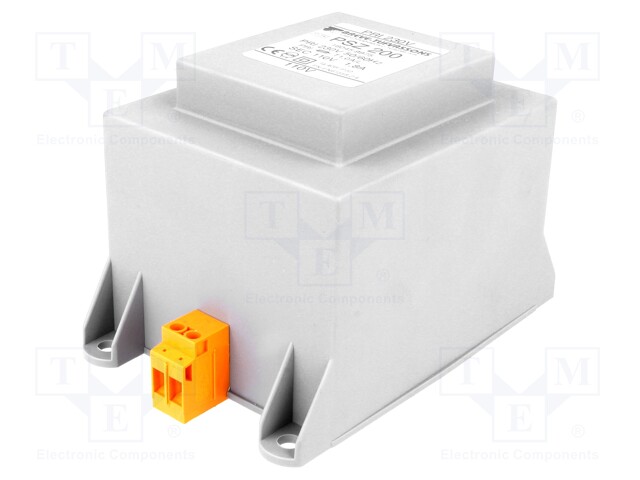 Transformer: mains; 200VA; 230VAC; 110V; Leads: terminal block